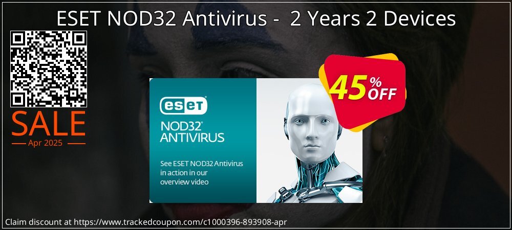 ESET NOD32 Antivirus -  2 Years 2 Devices coupon on Easter Day offering discount