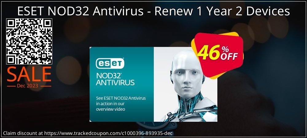 ESET NOD32 Antivirus - Renew 1 Year 2 Devices coupon on National Walking Day offering discount