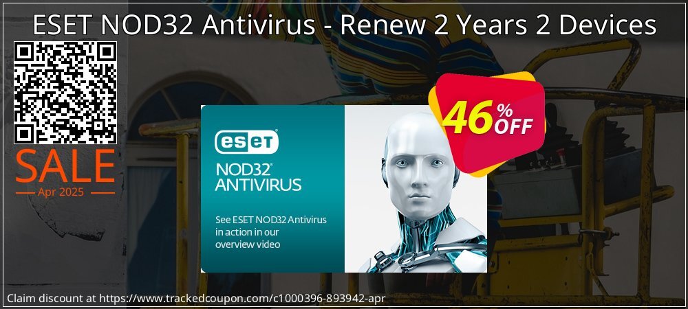 ESET NOD32 Antivirus - Renew 2 Years 2 Devices coupon on Working Day discount