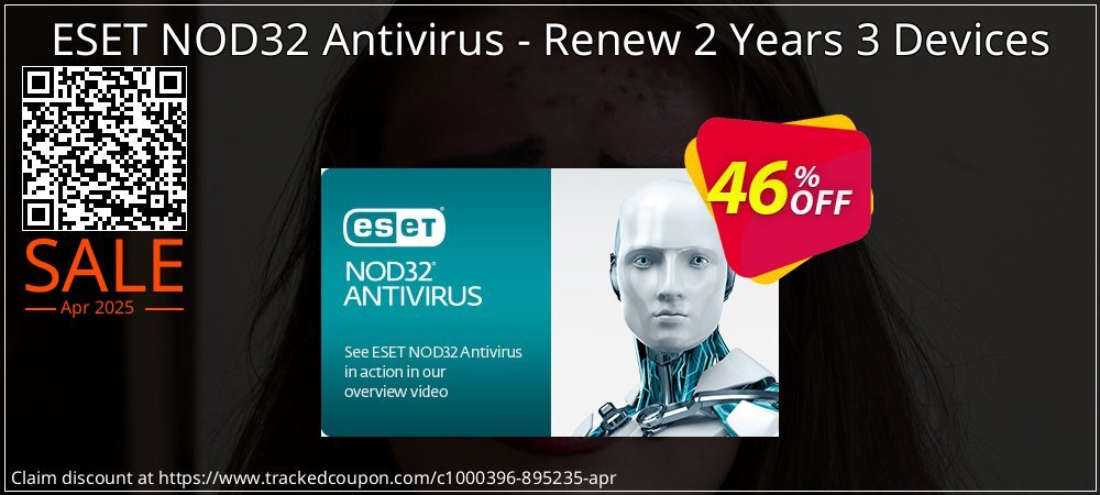 ESET NOD32 Antivirus - Renew 2 Years 3 Devices coupon on Mother Day sales