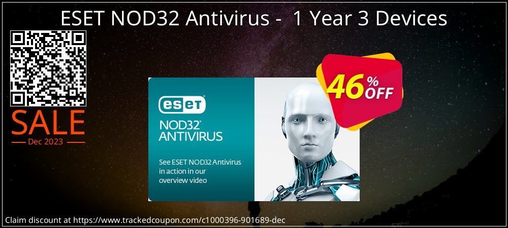 ESET NOD32 Antivirus -  1 Year 3 Devices coupon on Tell a Lie Day sales
