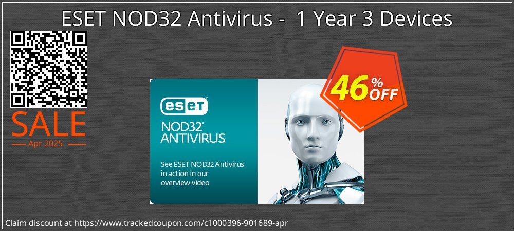 ESET NOD32 Antivirus -  1 Year 3 Devices coupon on Tell a Lie Day sales