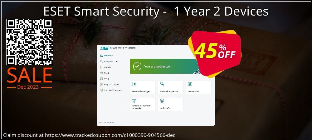 ESET Smart Security -  1 Year 2 Devices coupon on World Party Day super sale