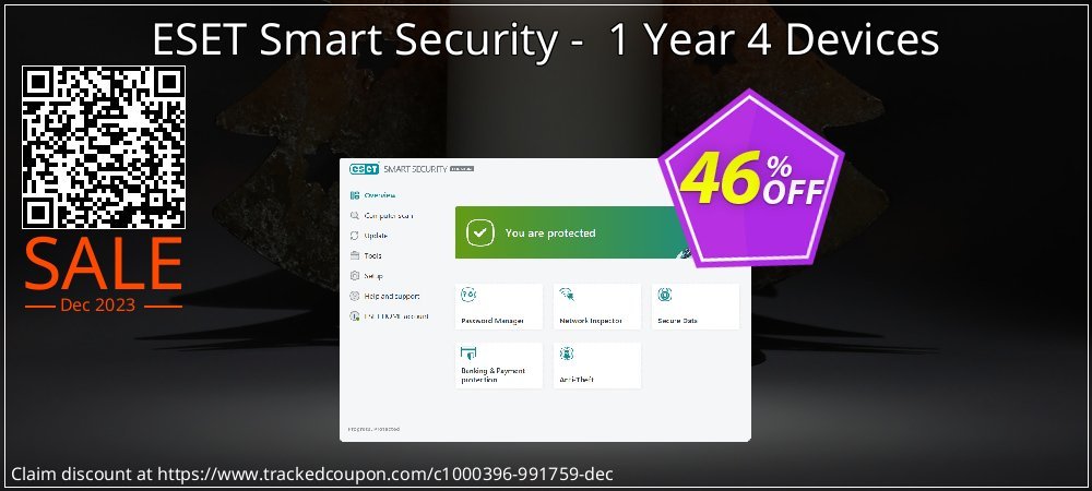 ESET Smart Security -  1 Year 4 Devices coupon on Tell a Lie Day discounts