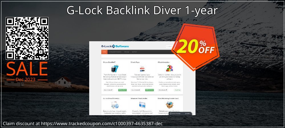 Get 20% OFF G-Lock Backlink Diver 1-year discount