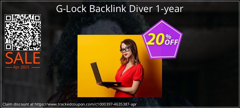 G-Lock Backlink Diver 1-year coupon on National Memo Day offering sales