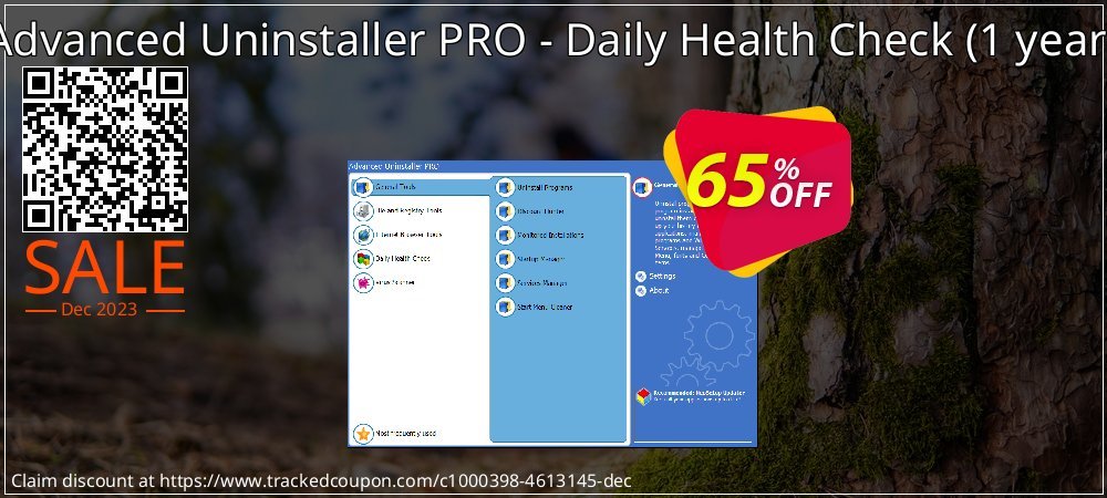 Advanced Uninstaller PRO - Daily Health Check - 1 year  coupon on National No Smoking Day deals