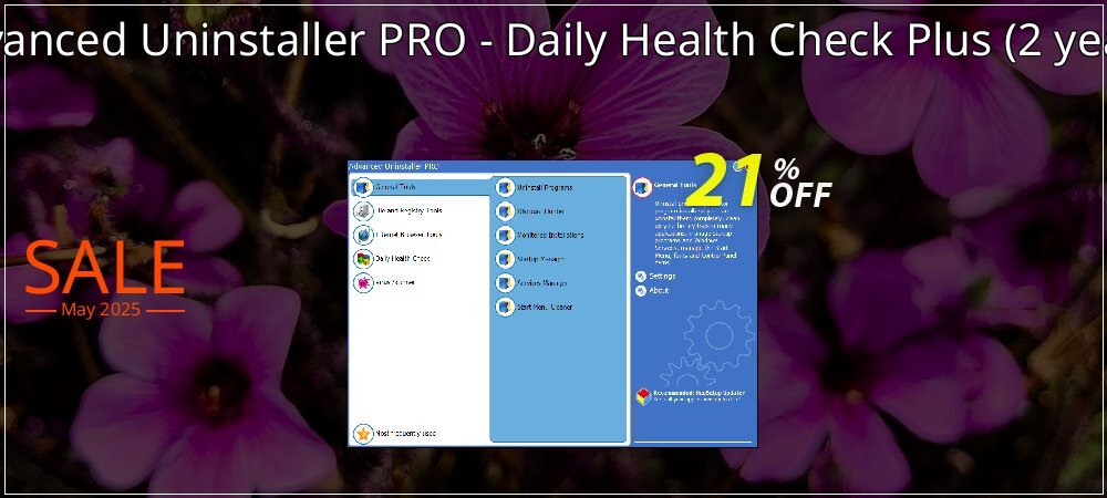 Advanced Uninstaller PRO - Daily Health Check Plus - 2 years  coupon on Constitution Memorial Day offering sales