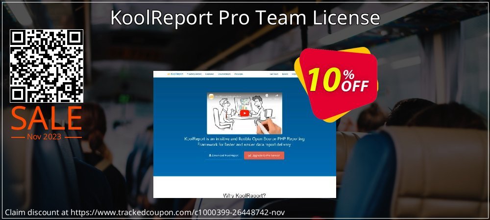 KoolReport Pro Team License coupon on Working Day promotions