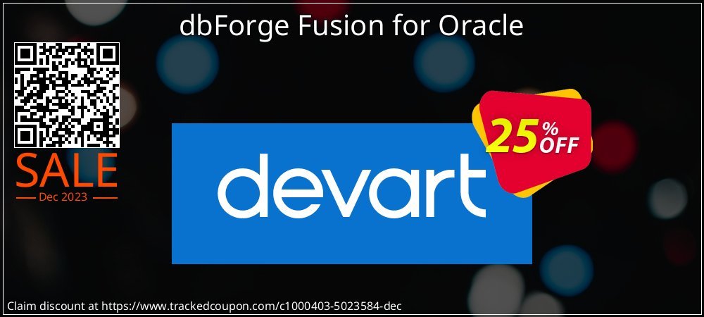 dbForge Fusion for Oracle coupon on Earth Hour sales