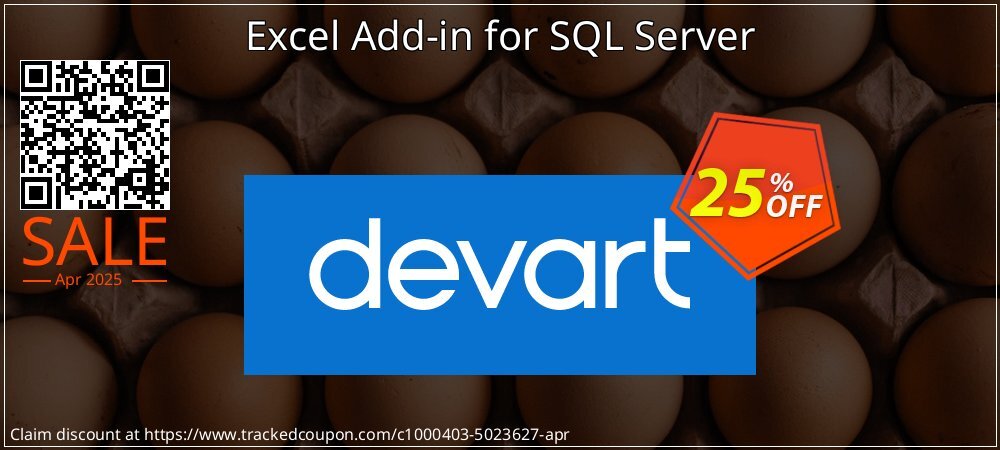 Excel Add-in for SQL Server coupon on Working Day sales