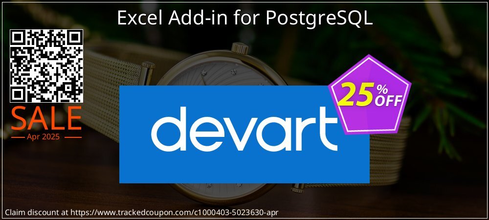 Excel Add-in for PostgreSQL coupon on Mother Day discount