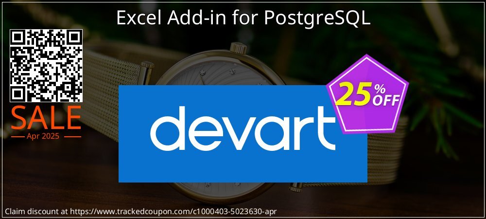 Excel Add-in for PostgreSQL coupon on Mother's Day discount