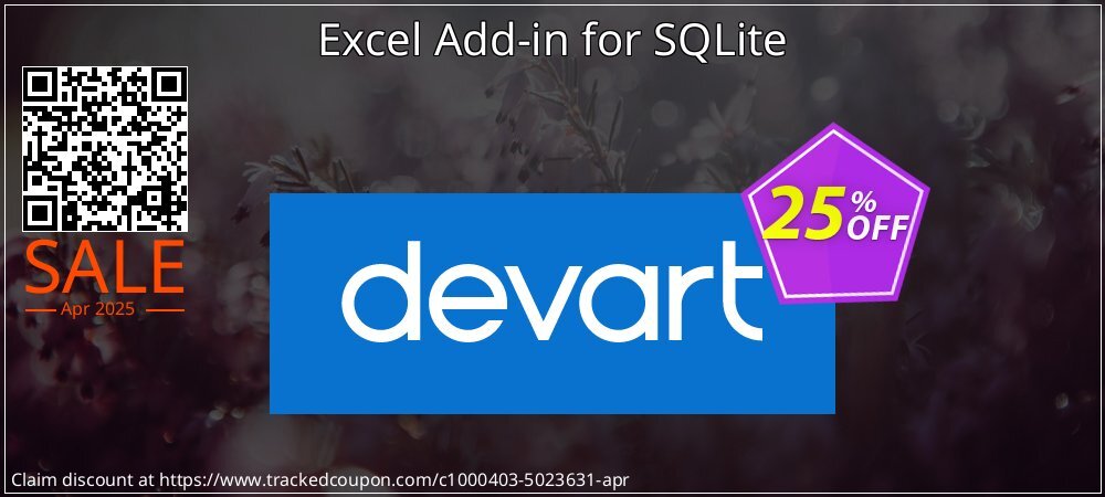 Excel Add-in for SQLite coupon on World Party Day discount