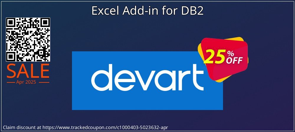 Excel Add-in for DB2 coupon on April Fools Day discount