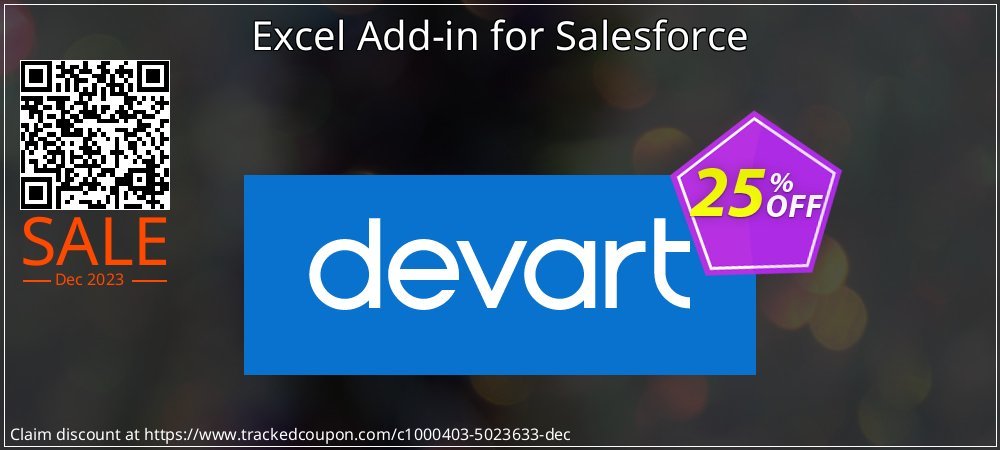 Excel Add-in for Salesforce coupon on Lover's Day discount