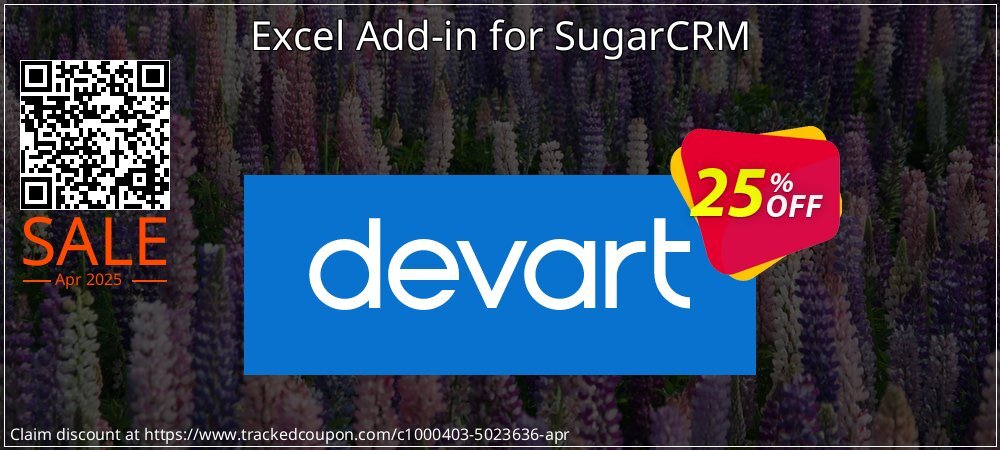 Excel Add-in for SugarCRM coupon on World Party Day promotions