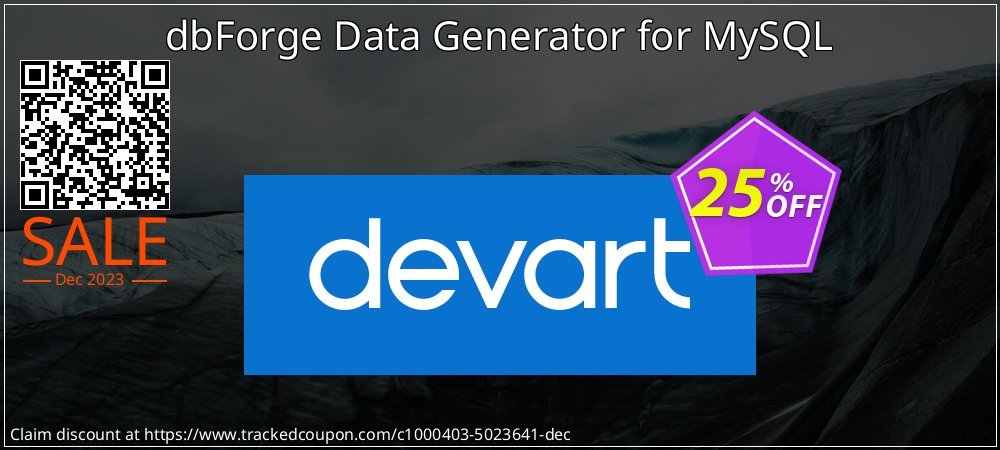 dbForge Data Generator for MySQL coupon on Kiss Day offer