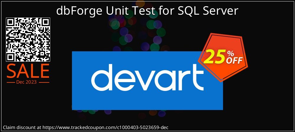 Get 25% OFF dbForge Unit Test for SQL Server promo sales