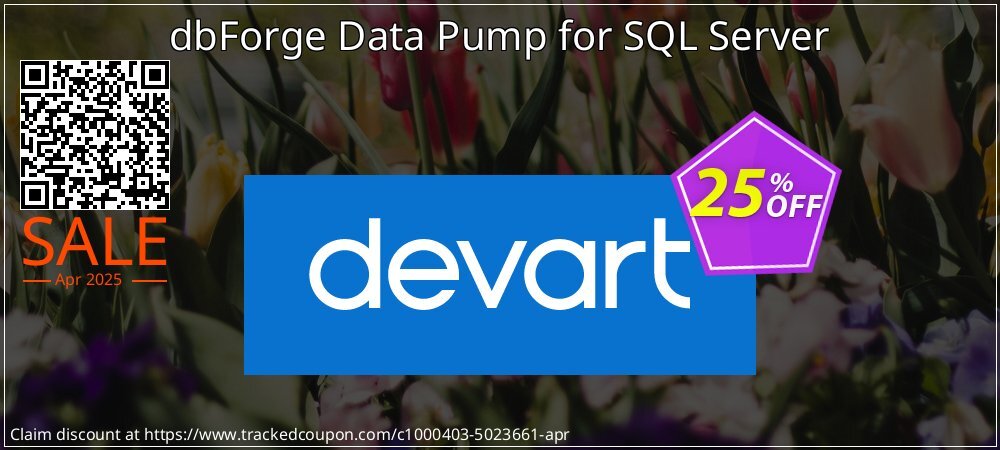 dbForge Data Pump for SQL Server coupon on Palm Sunday offering sales