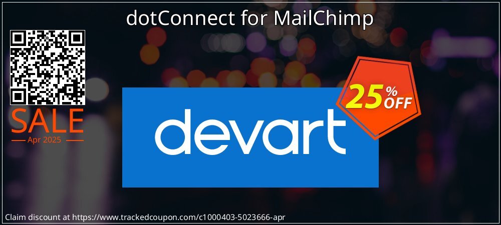 dotConnect for MailChimp coupon on World Party Day offer