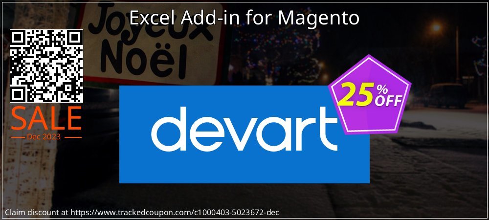 Excel Add-in for Magento coupon on New Year's eve discounts
