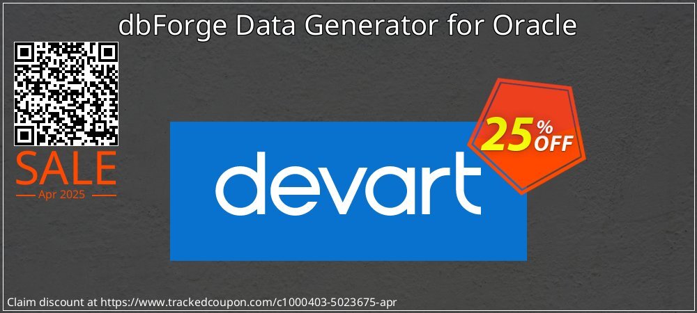 dbForge Data Generator for Oracle coupon on National Walking Day offer