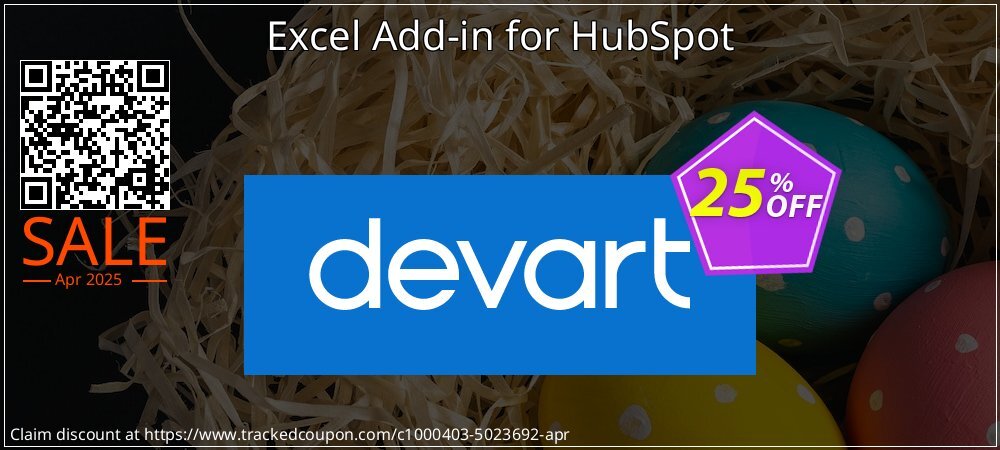 Excel Add-in for HubSpot coupon on Working Day offer