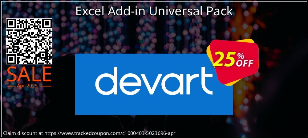 Excel Add-in Universal Pack coupon on World Party Day offering sales