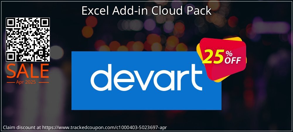 Excel Add-in Cloud Pack coupon on April Fools' Day super sale