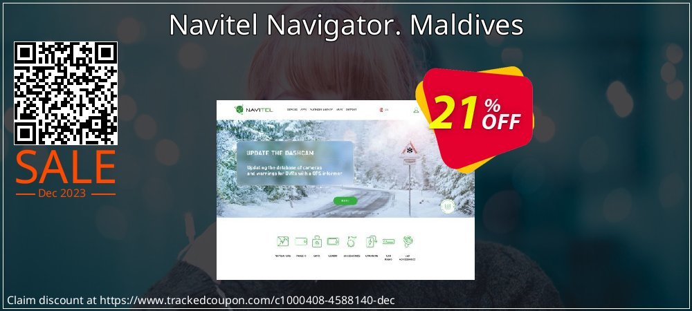 Navitel Navigator. Maldives coupon on National Walking Day sales