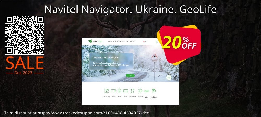 Navitel Navigator. Ukraine. GeoLife coupon on April Fools' Day offer