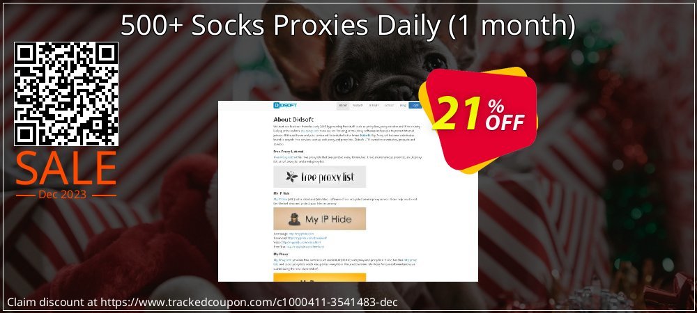 500+ Socks Proxies Daily - 1 month  coupon on Virtual Vacation Day sales