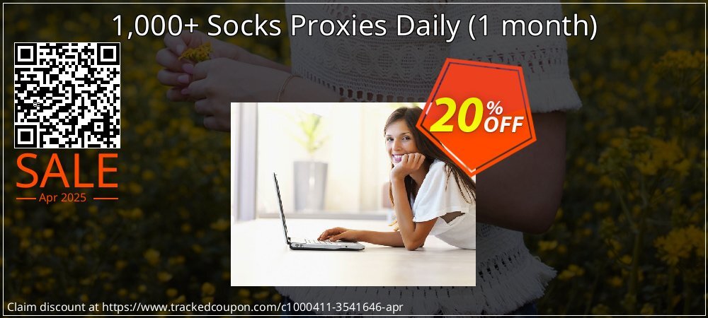 1,000+ Socks Proxies Daily - 1 month  coupon on World Party Day offer