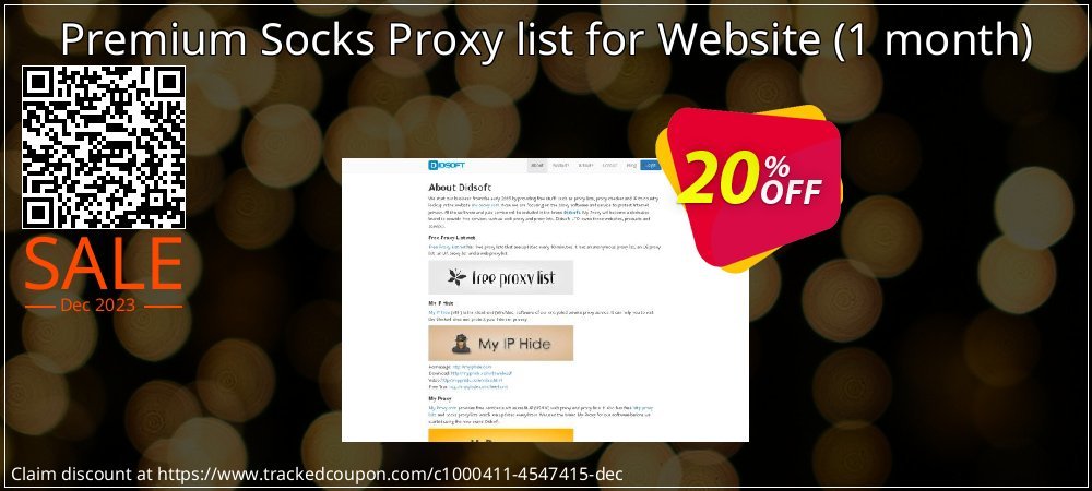 Premium Socks Proxy list for Website - 1 month  coupon on National Walking Day discount