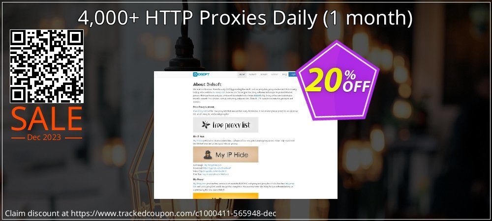 4,000+ HTTP Proxies Daily - 1 month  coupon on Easter Day deals