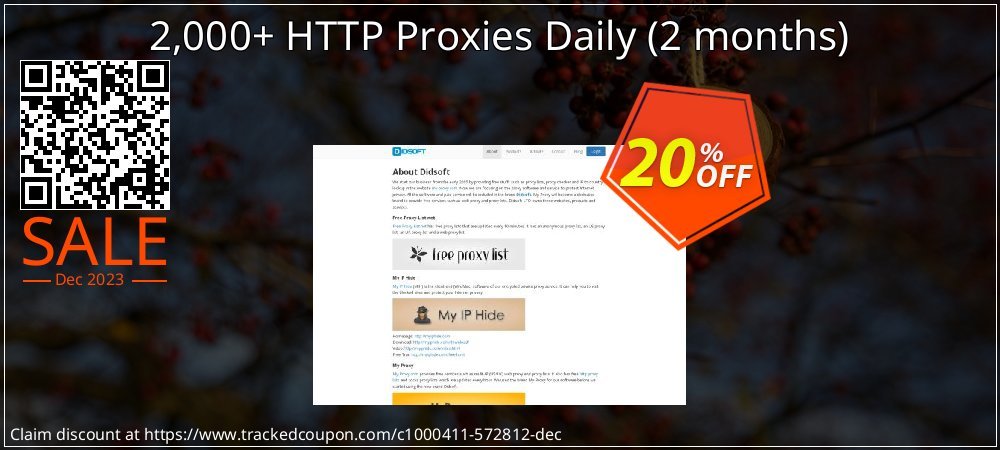 2,000+ HTTP Proxies Daily - 2 months  coupon on April Fools' Day discounts