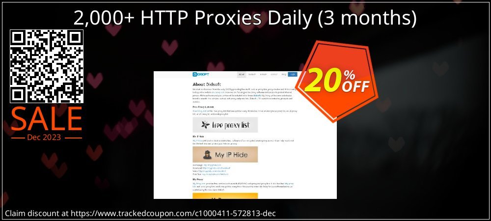 2,000+ HTTP Proxies Daily - 3 months  coupon on Easter Day promotions