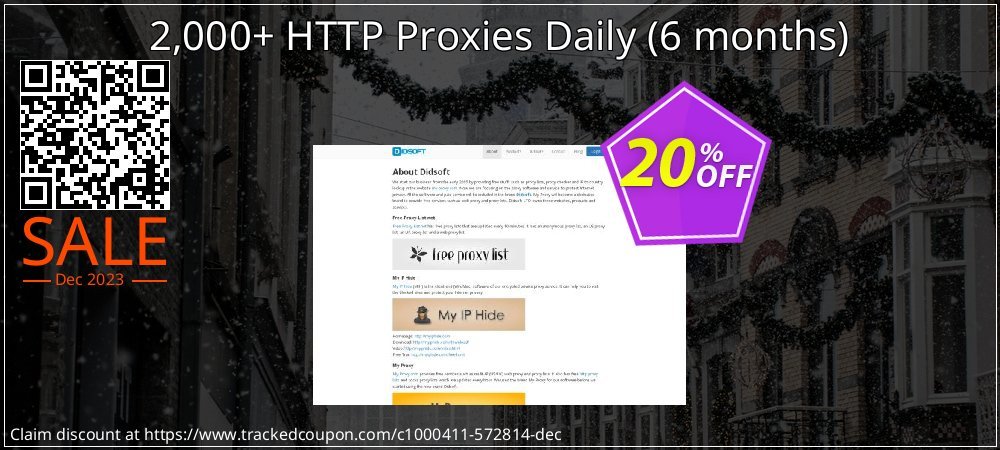 2,000+ HTTP Proxies Daily - 6 months  coupon on April Fools' Day promotions