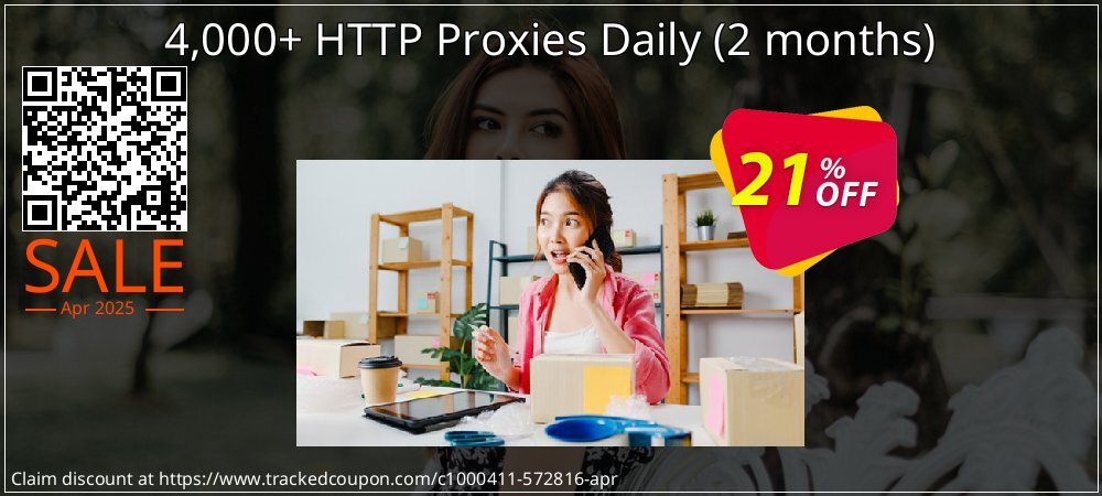 4,000+ HTTP Proxies Daily - 2 months  coupon on World Party Day offer