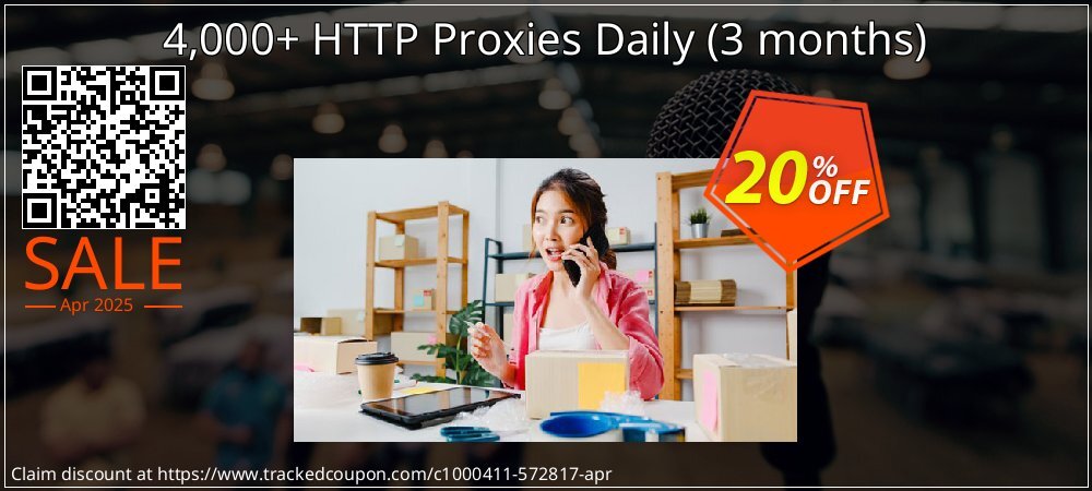 4,000+ HTTP Proxies Daily - 3 months  coupon on April Fools' Day discount