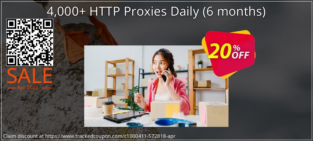 4,000+ HTTP Proxies Daily - 6 months  coupon on Easter Day offering discount