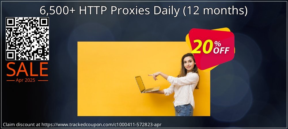 6,500+ HTTP Proxies Daily - 12 months  coupon on Easter Day sales