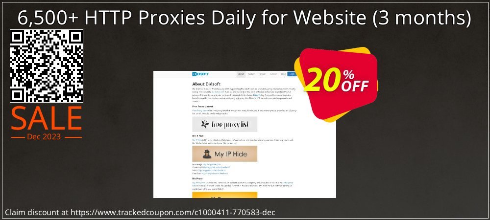 6,500+ HTTP Proxies Daily for Website - 3 months  coupon on Easter Day discount