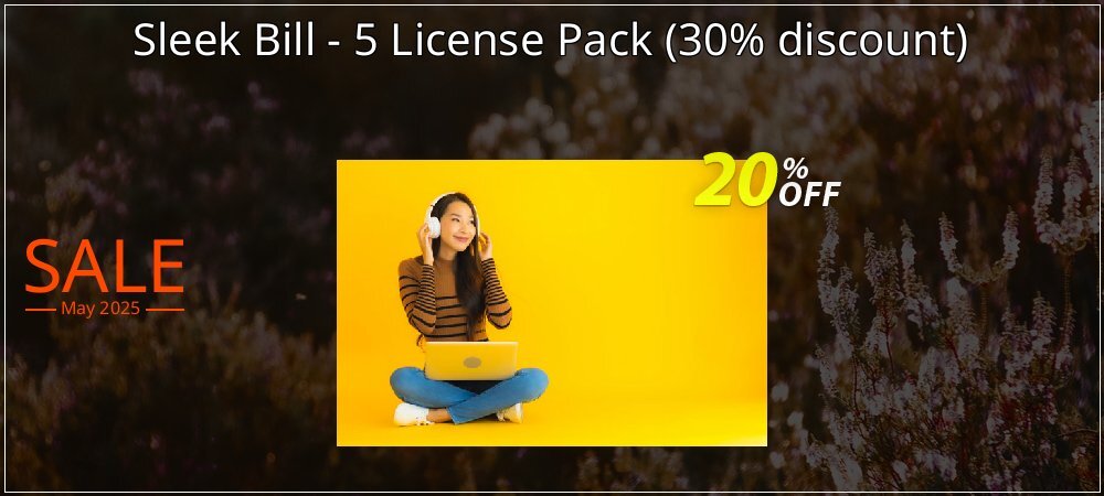 Sleek Bill - 5 License Pack - 30% discount  coupon on April Fools' Day deals