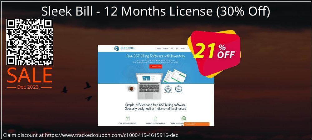 Sleek Bill - 12 Months License - 30% Off  coupon on World Party Day sales