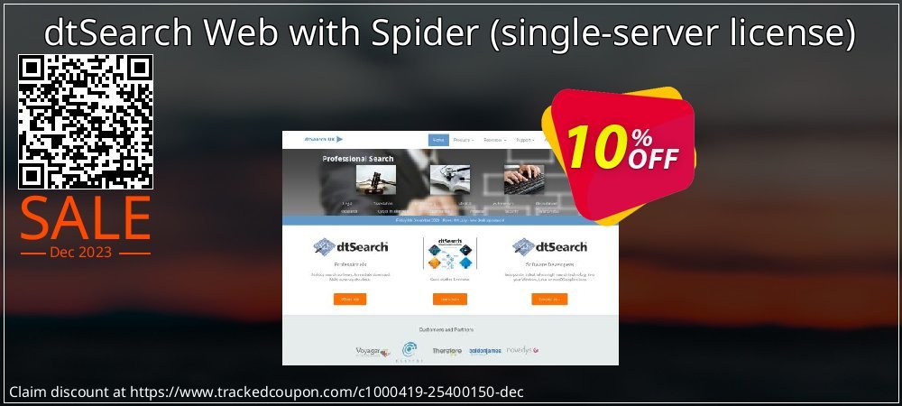 dtSearch Web with Spider - single-server license  coupon on National Walking Day discounts