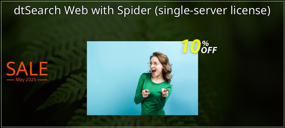 dtSearch Web with Spider - single-server license  coupon on Mother's Day promotions