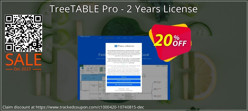 TreeTABLE Pro - 2 Years License coupon on National Walking Day promotions