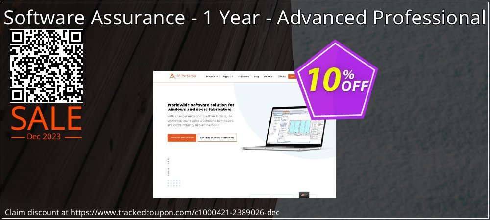 Software Assurance - 1 Year - Advanced Professional coupon on World Party Day offering discount